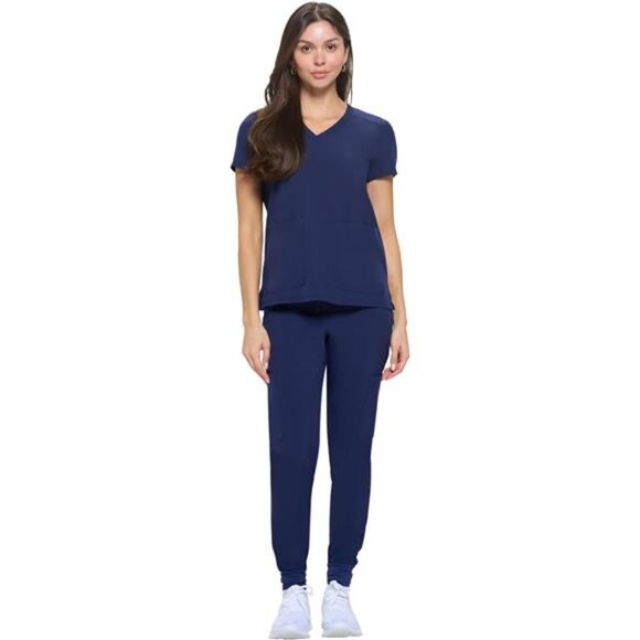 Womens Essential Cool Stretch Jogger Scrub Set - Picture 6 of 6